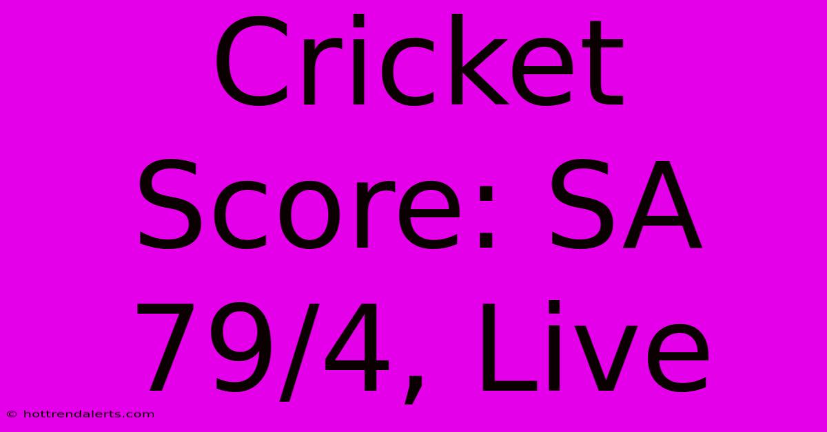 Cricket Score: SA 79/4, Live