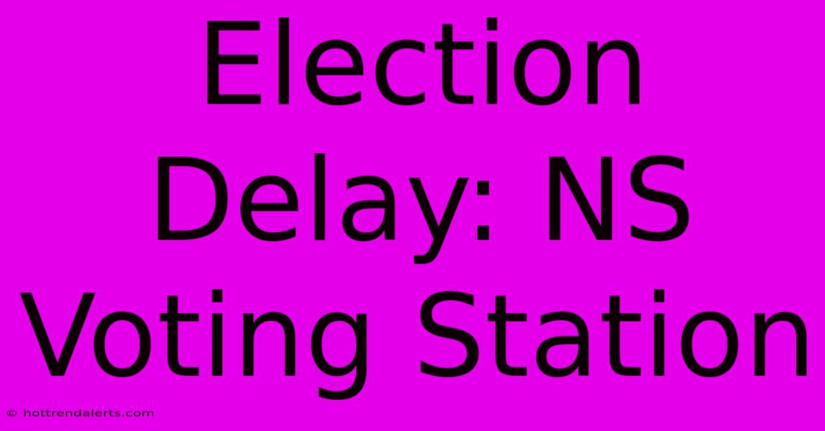 Election Delay: NS Voting Station