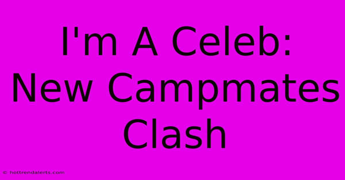 I'm A Celeb: New Campmates Clash