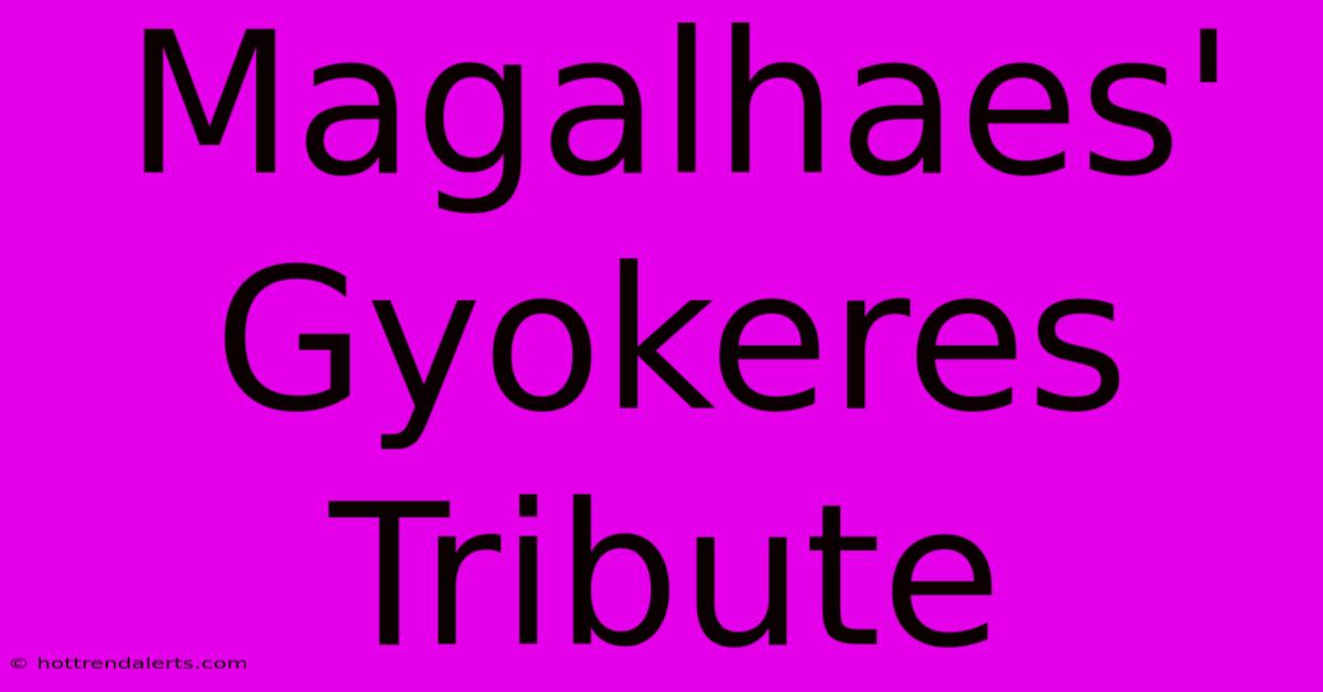 Magalhaes' Gyokeres Tribute