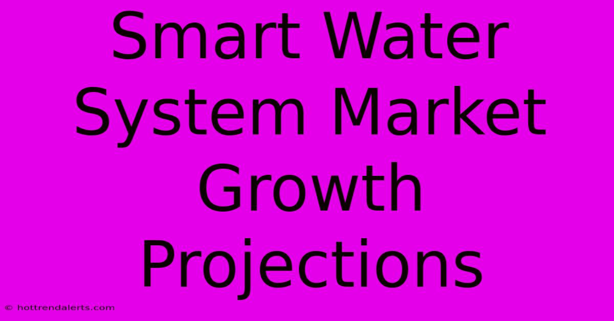 Smart Water System Market Growth Projections