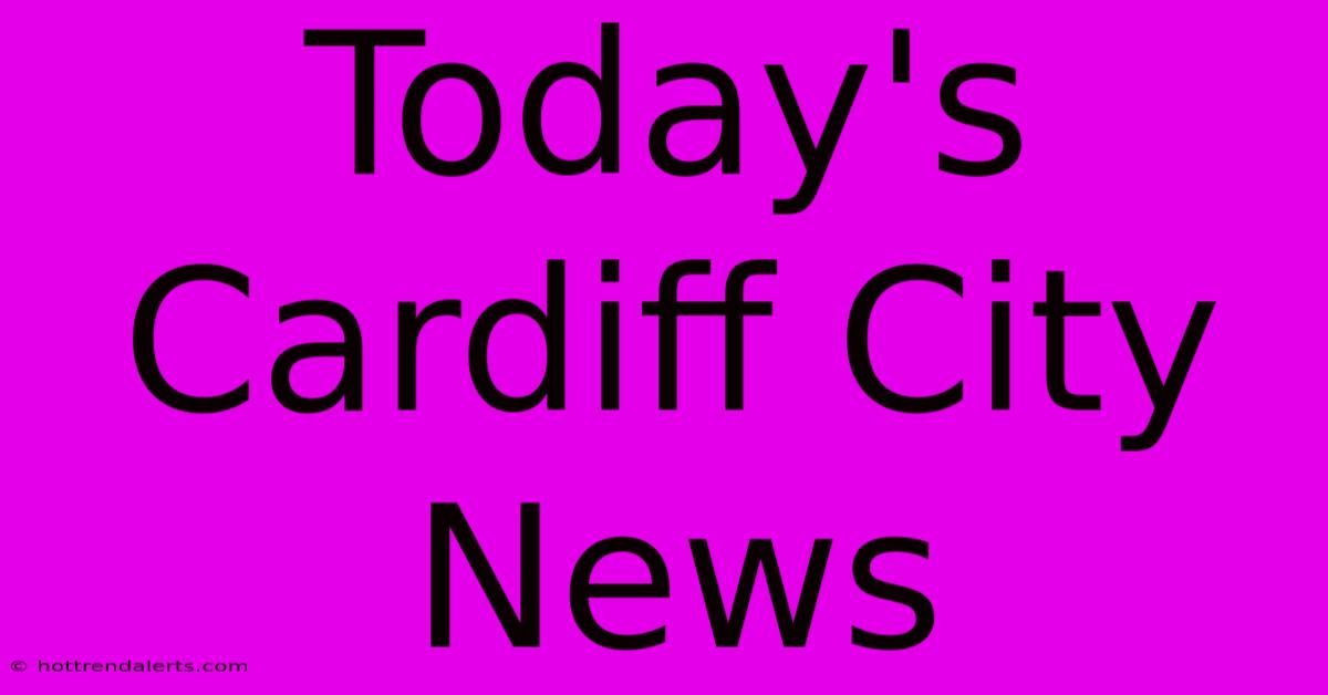 Today's Cardiff City News