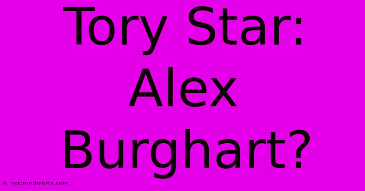 Tory Star: Alex Burghart?